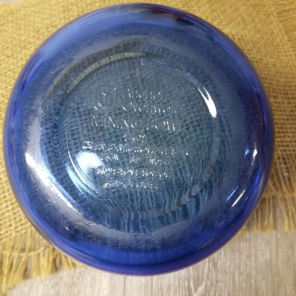 Vintage Cobalt Blue Mixing Bowl